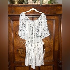 Magali Pascal- White and Black Patterned Dress. Size S